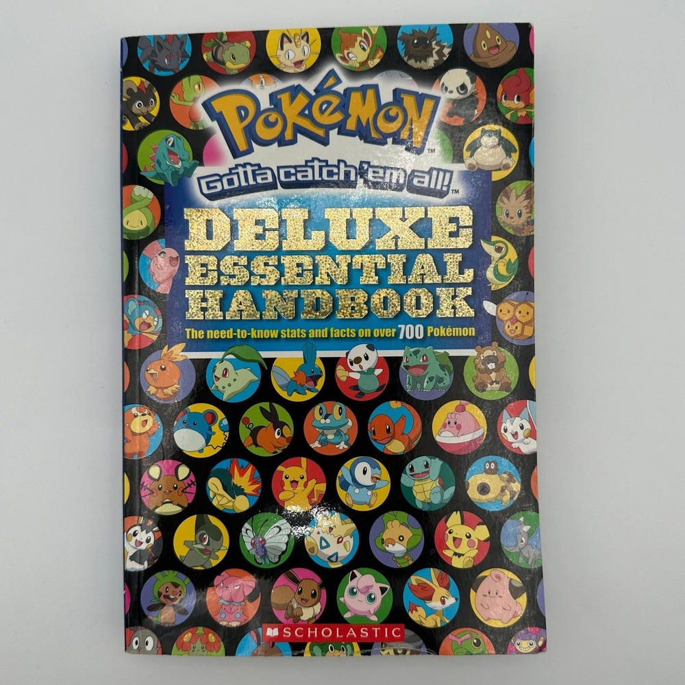 Pokemon Deluxe Essential Handbook Scholastic 700+ Pokemon Guide 2015 Paperback